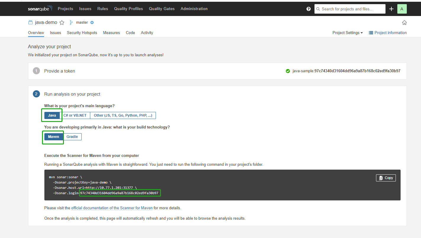 sonarqube example